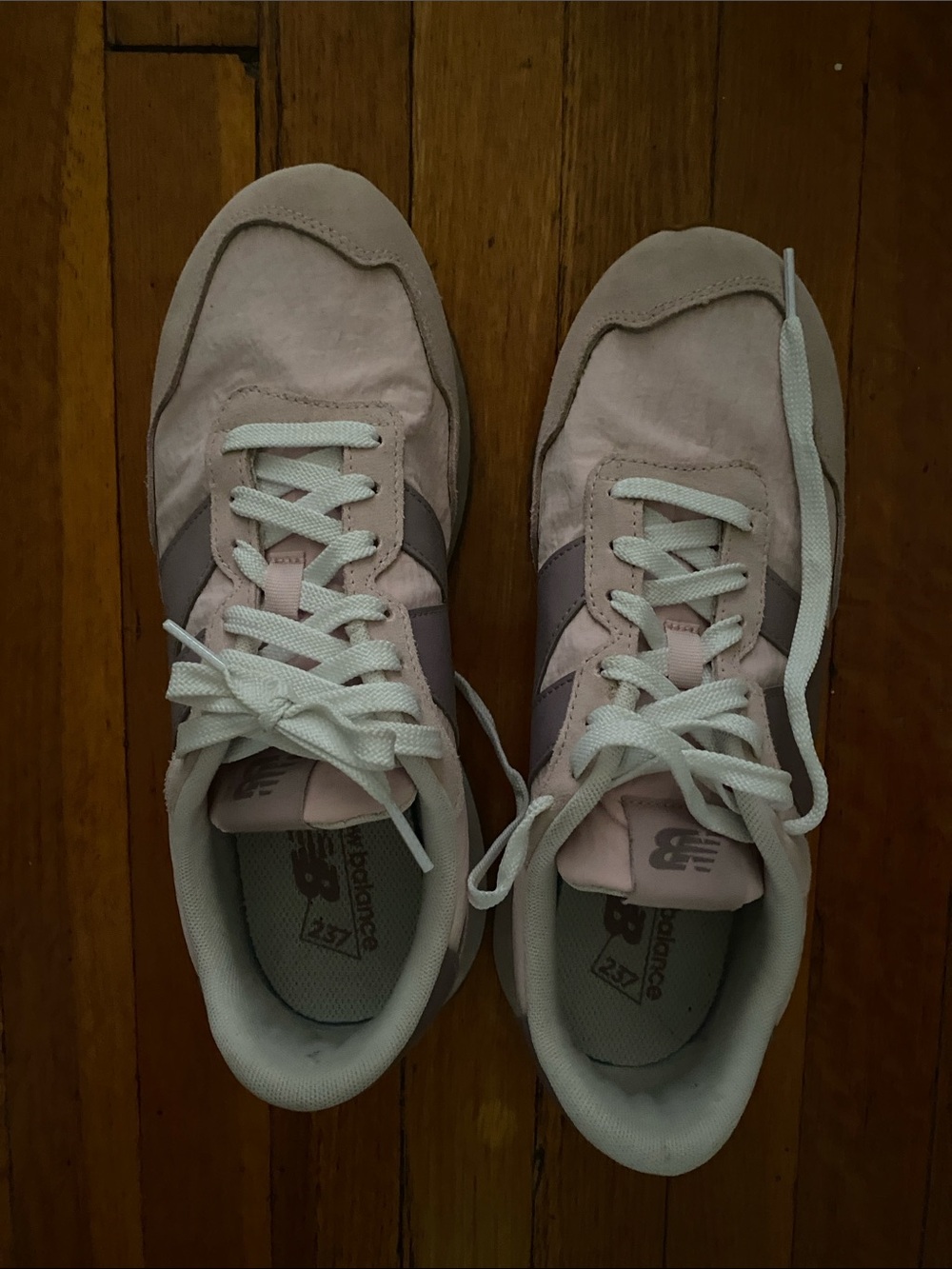 New Balance Women's Light Pink and Gray Casual Sneakers